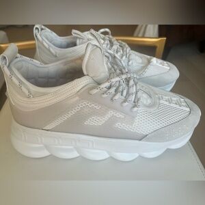 NEW Versace Chain Reaction White Sneakers Size 12 (45)